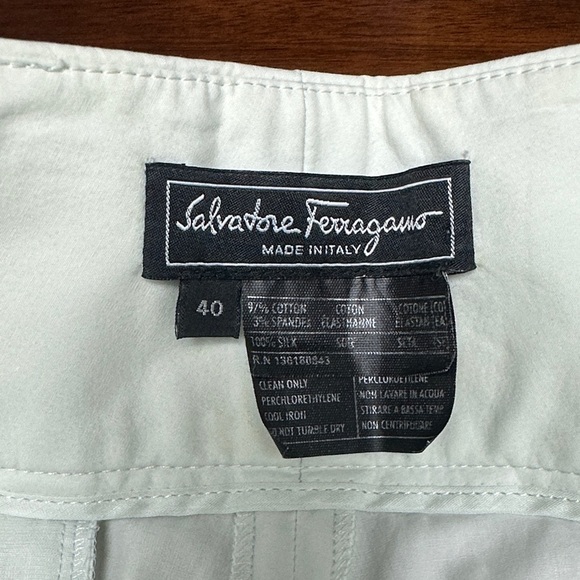 Salvatore Ferragamo Elegant White Women's Blazer and trousers SET, sz 40 IT/6 US - Picture 16 of 16
